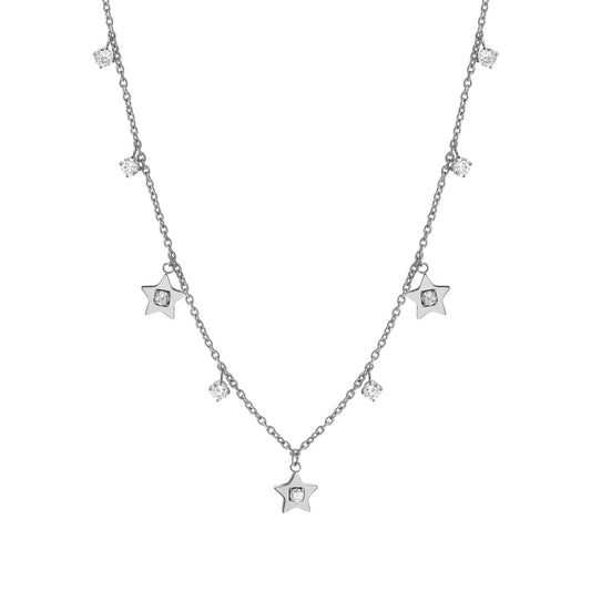 قلادة نومينيشن مرصعة بنجوم من الزركونيا اللامعة