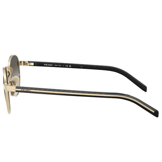 نظارة برادا نسائي اطار معدني ذهبي