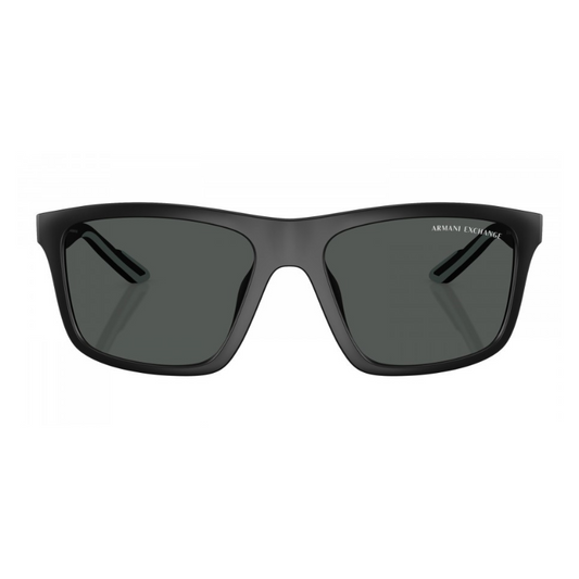 نظارة أرماني اكستشينج رجالية أسود مطفي 56