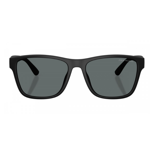 نظارة بولو رجالية أسود مطفي بعدسات رماديه مستقطبة 56