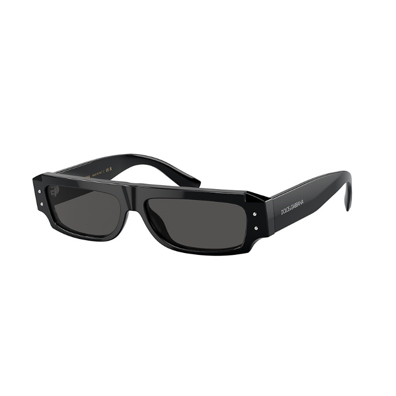 نظارة Dolce & Gabbana DG4458 Unisex – أسود بعدسات رمادية داكنة – 55