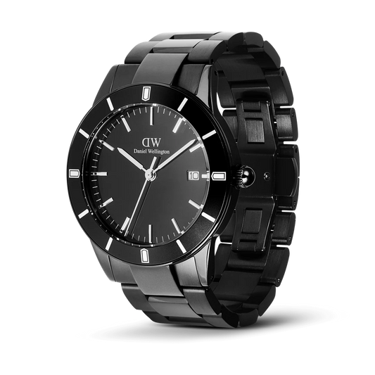 ساعة دانيال ولينغتون رجالي 40 فضية أنيقة