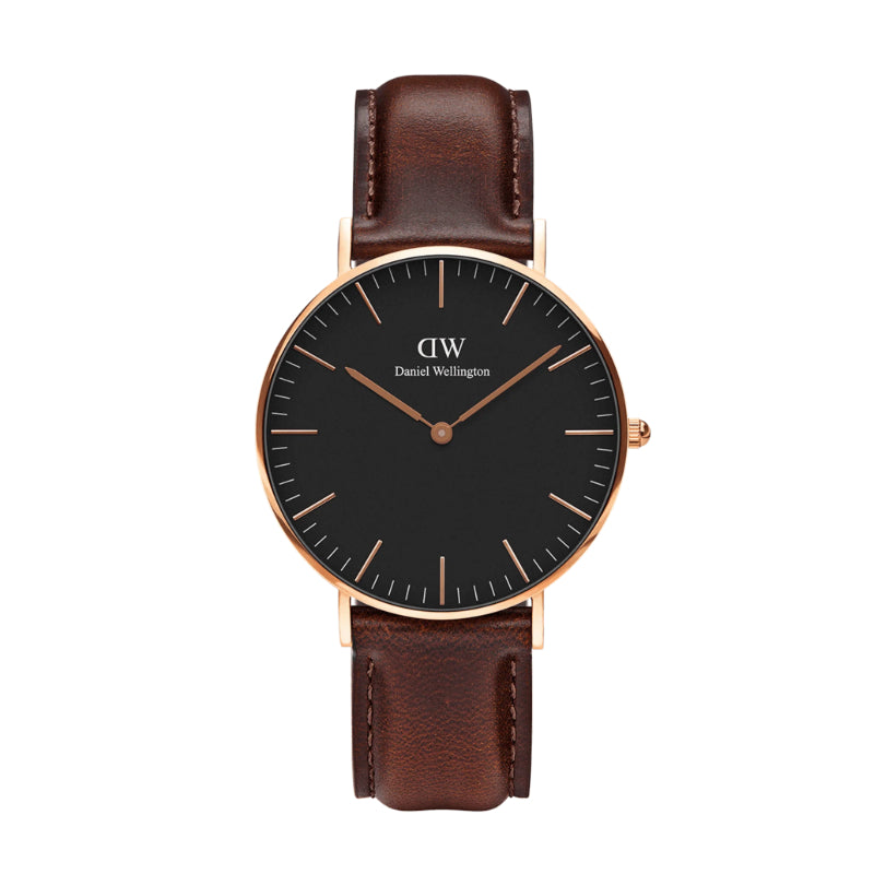 ساعة دانيال ولينغتون للجنسين 36 بتصميم أنيق وبسيط