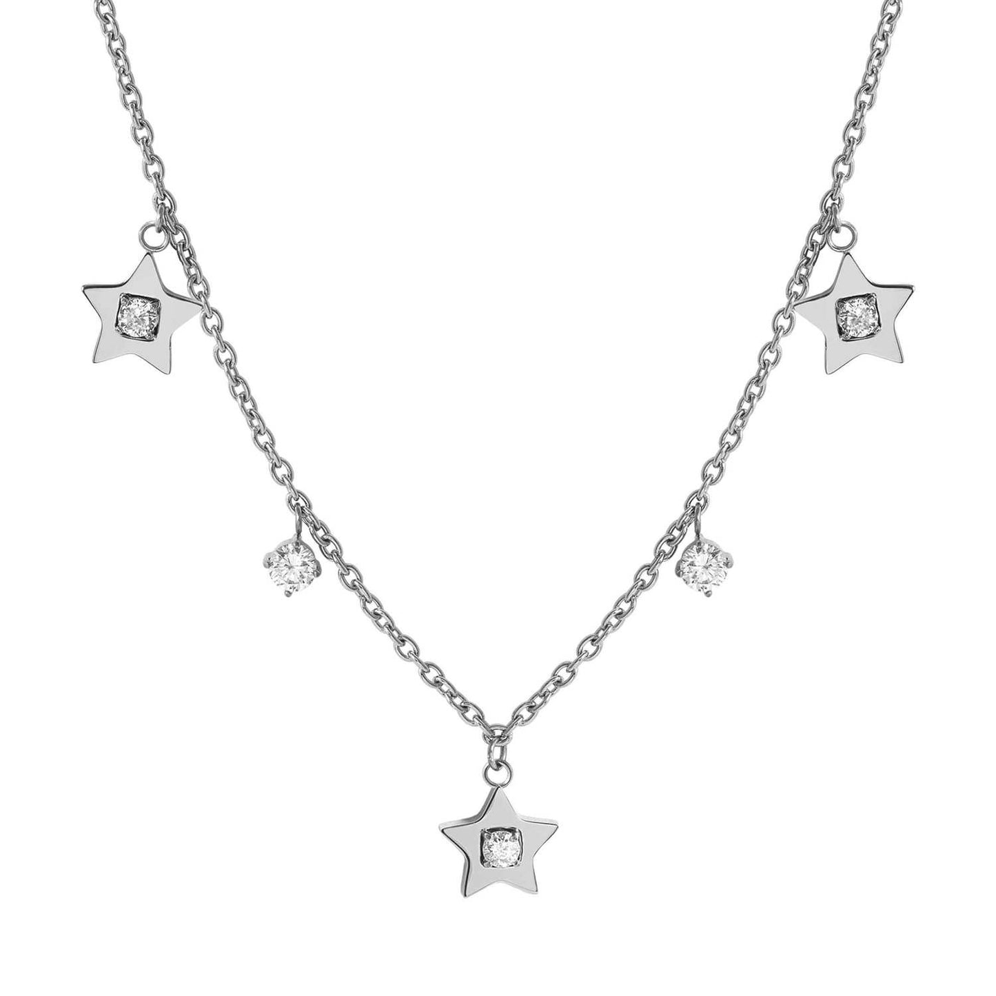 MYSOPHIE necklace in steel and cubic zirconia (RICH) Star