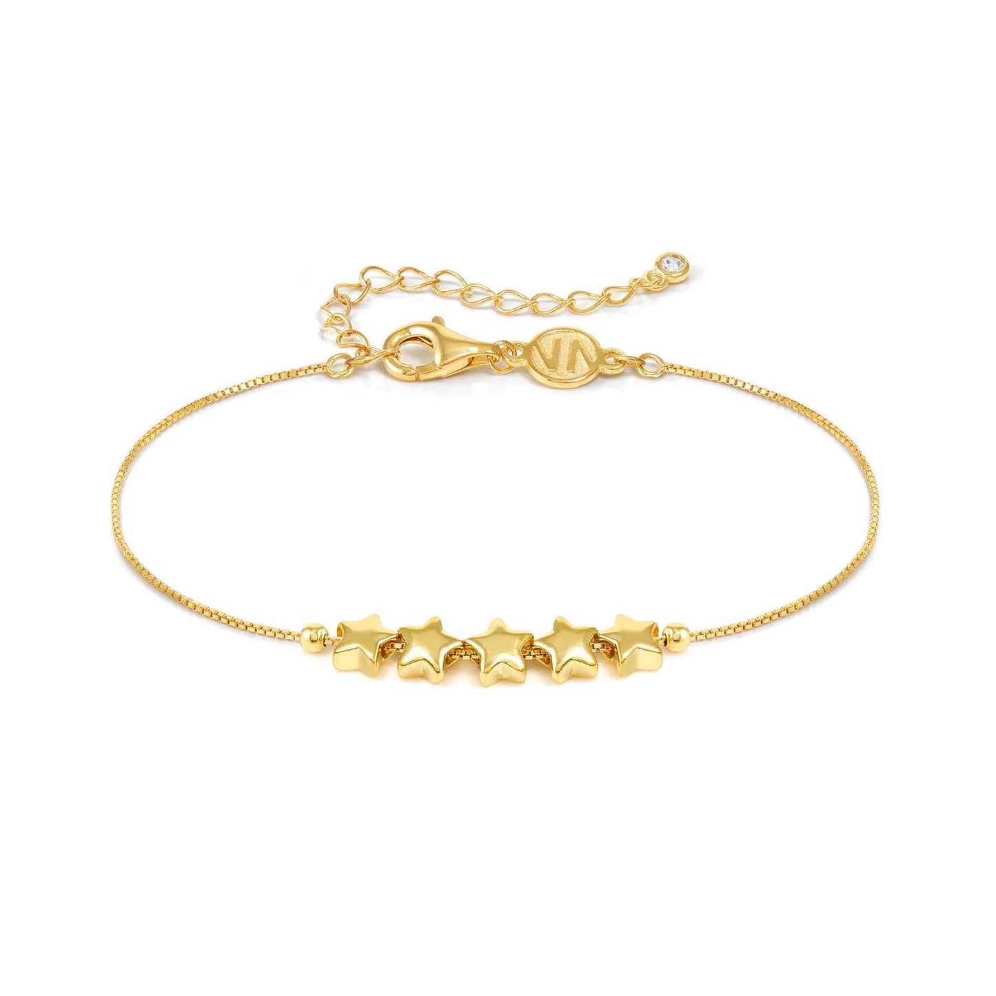 ARMONICA bracelet in 925 sterling silver (RICH) and cubic zirconia Star Gold