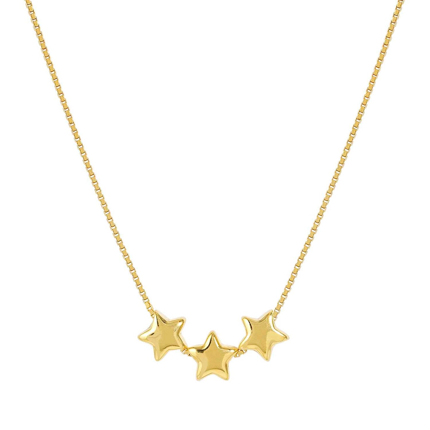 ARMONICA necklace in 925 sterling silver (RICH) and cubic zirconia Star Gold