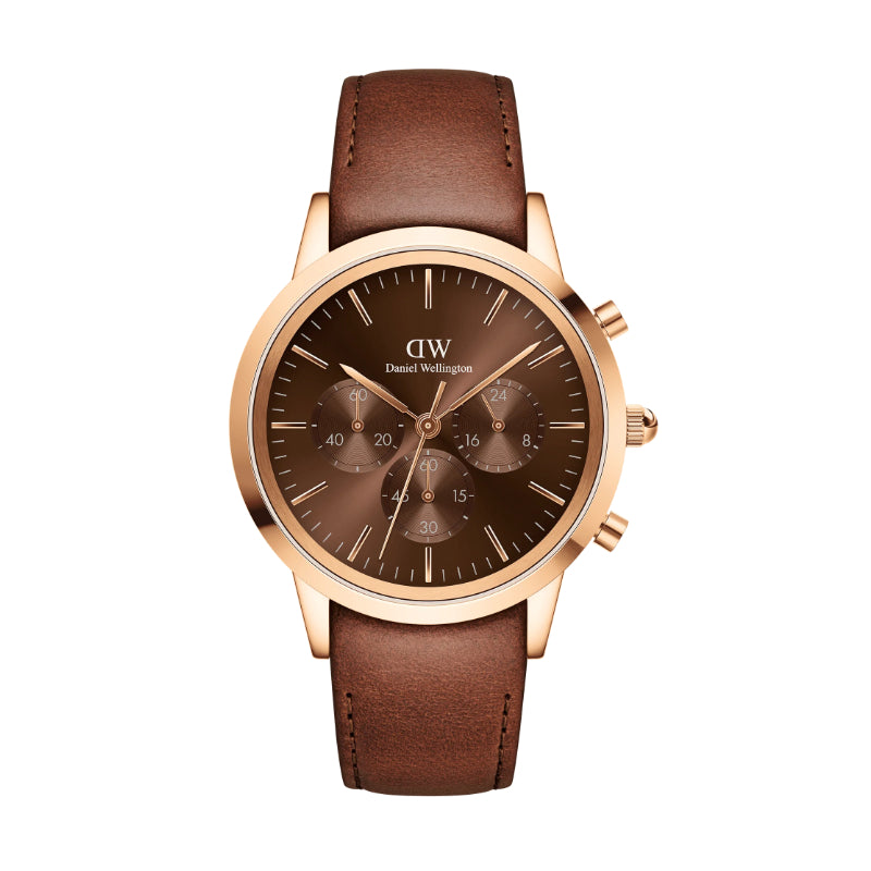ساعة دانيال ولينغتون رجالي 42 جلد بني