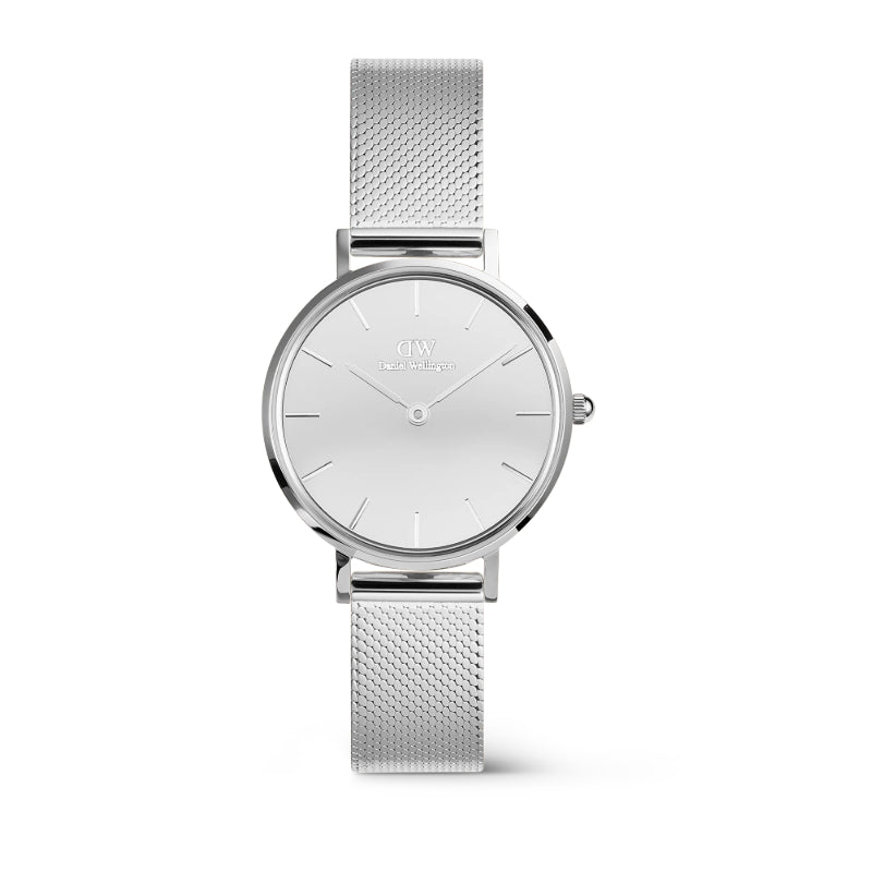 ساعة دانيال ولينغتون 28 فضية ستانلس ستيل