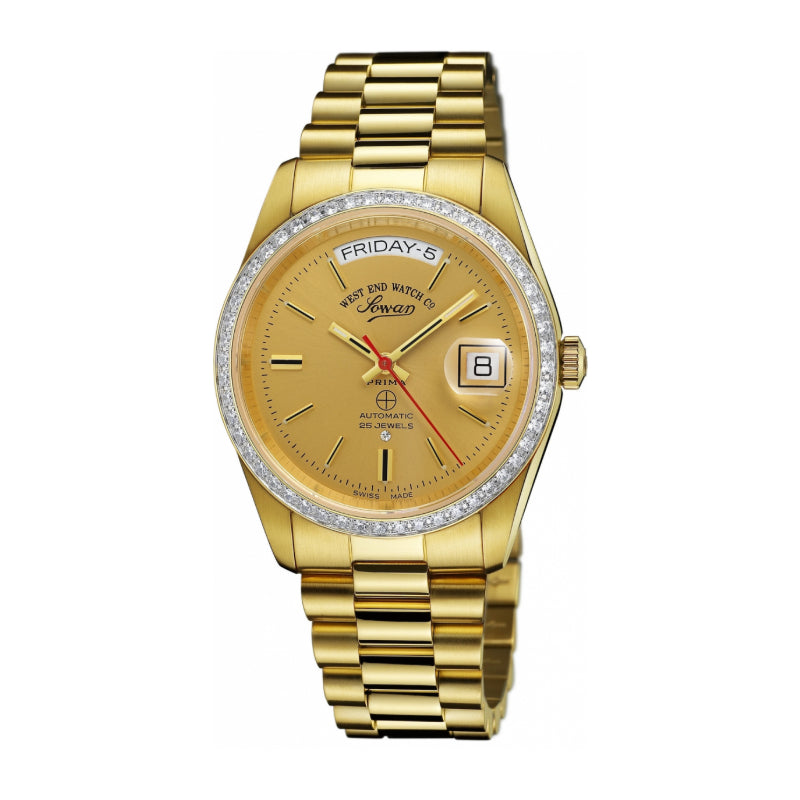 ساعة ويست إند نسائي 37 ذهبية ستانلس ستيل