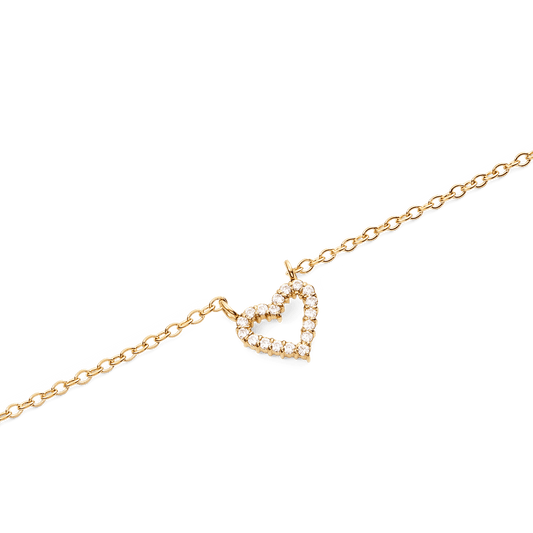 Mirelle Heart Necklace G - Daniel Wellington
