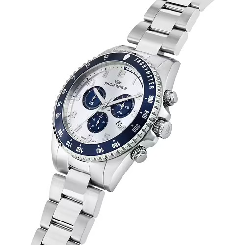 ساعة فيليب واتش رجالي 42 ملم ميناء أبيض