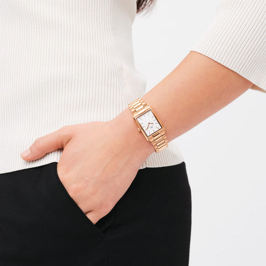 ساعة دانيال ولينغتون رجالي ستانلس ستيل روز جولد