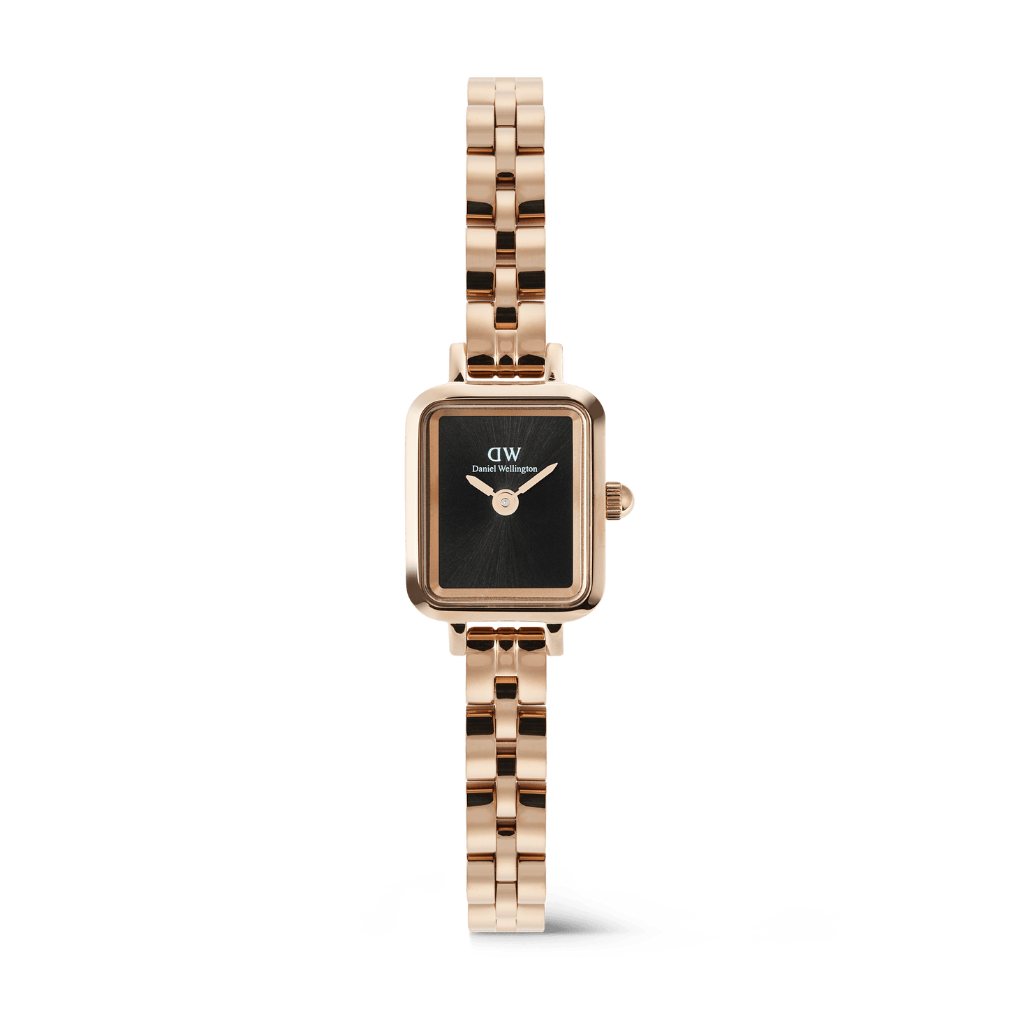 Quadro Mini 15.4x18.2 Arch 3-Link Onyx Sunray RG - Daniel Wellington