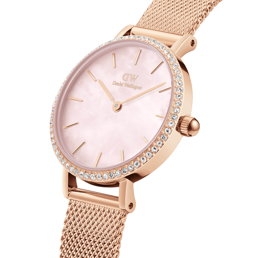 ساعة دانيال ولينغتون نسائي 28 صدفية روز جولد