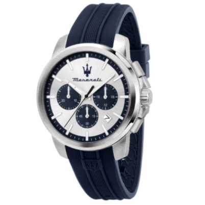 ساعة مازيراتي رجالي 42 بميناء بيضاء