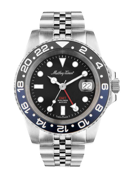 GMT ساعة ماثي تيسو رجالية - Mathey-Tissot