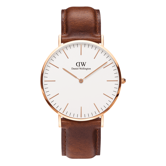 Classic 40 St Mawes RG White - Daniel Wellington