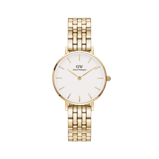 Petite 28 5-Link G White - Daniel Wellington