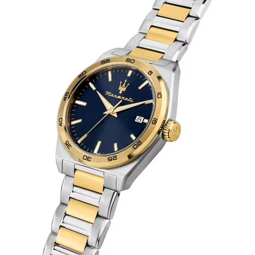 ساعة مازيراتي رجالي 41 ميناء أزرق مميزة