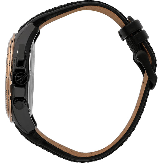 ساعة مازيراتي رجالي 45 ستانلس ستيل سوداء