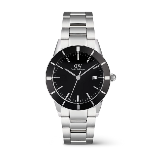 ساعة دانيال ولينغتون رجالي 40 فضية أنيقة