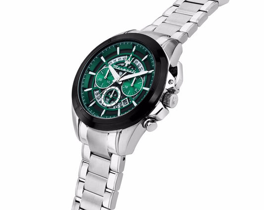 ساعة مازيراتي رجالي 45 ستانلس ستيل فضية