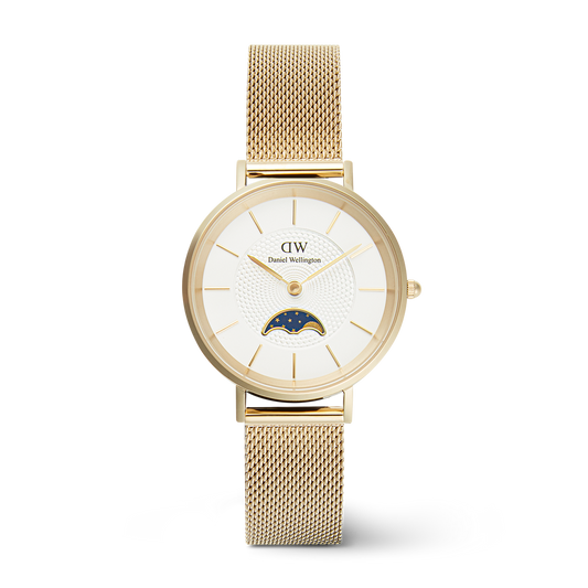 Petite Moonphase 32 Evergold G White - Daniel Wellington