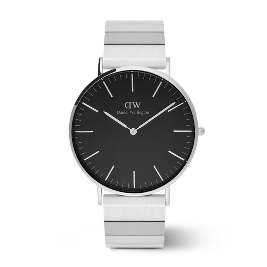 Classic 40 Sterling Piano S Brushed Onyx - Daniel Wellington