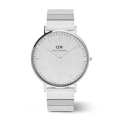 Classic 40 Sterling Piano S Brushed Silver - Daniel Wellington