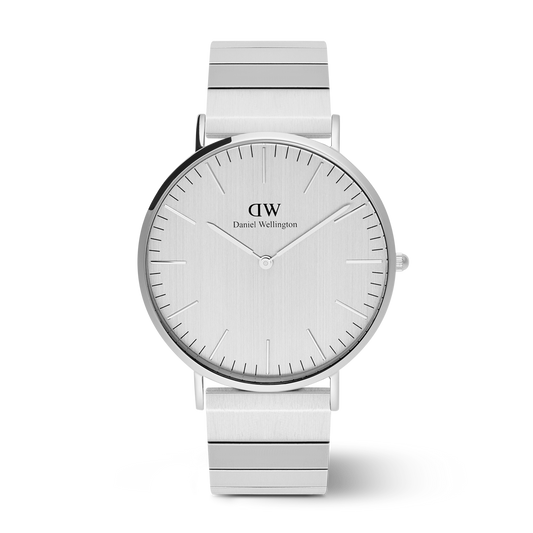 Classic 40 Sterling Piano S Brushed Silver - Daniel Wellington