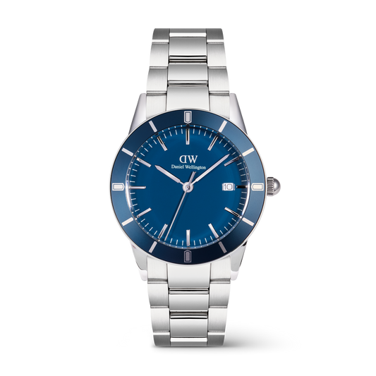 Iconic Paradigma 40 Link Blue Enamel Blue Bezel S - Daniel Wellington