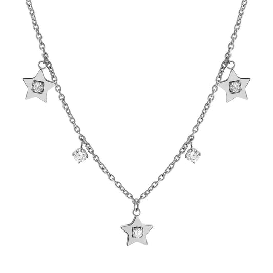 MYSOPHIE necklace in steel and cubic zirconia (RICH) Star