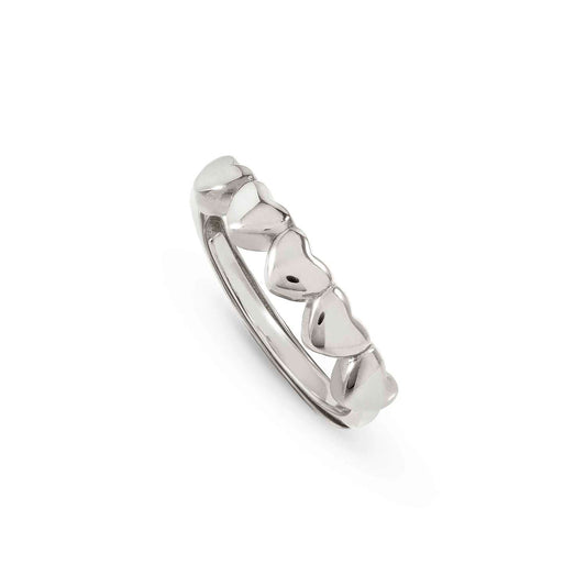 ARMONICA ring in 925 sterling silver Heart Silver
