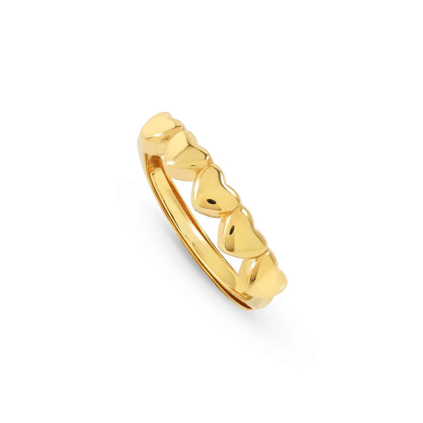 ARMONICA ring in 925 sterling silver Heart Gold