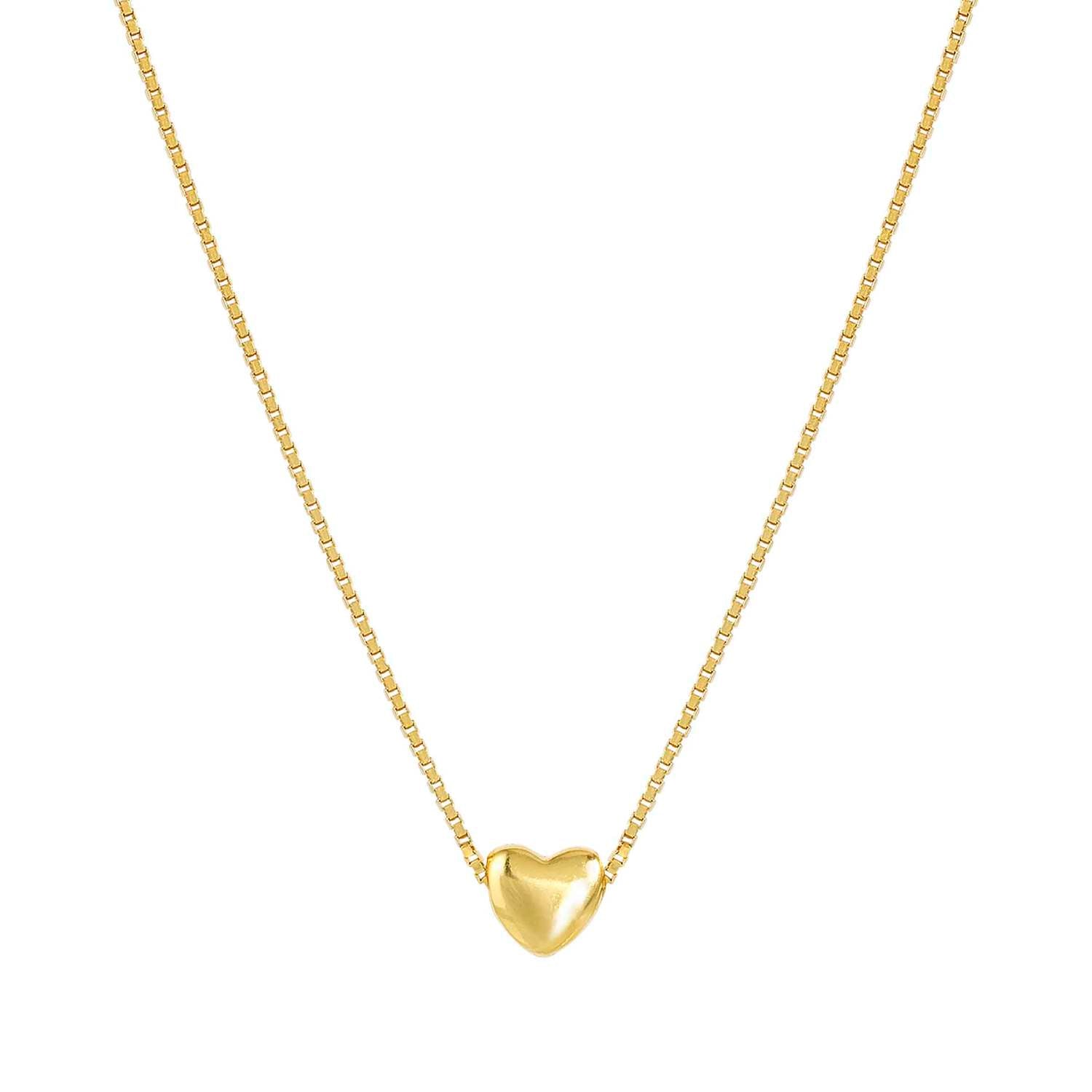 ARMONICA necklace in 925 sterling silver and cubic zirconia Heart Gold