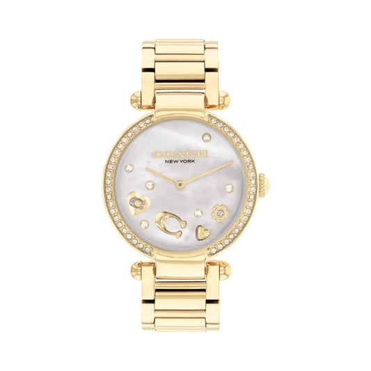 ساعة كوتش نسائي 34 قيراط ذهبي أنيقة