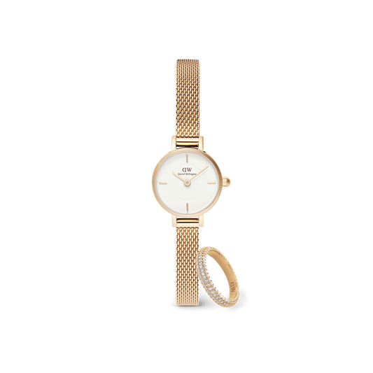 Petite Mini 19 Evergold G White - Daniel Wellington
