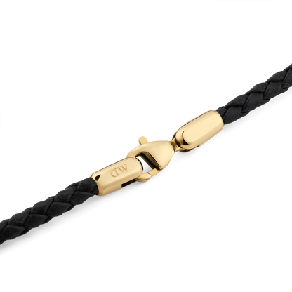 Daniel Braided Leather Bracelet Sheffield 3.0 195mm G - Daniel Wellington