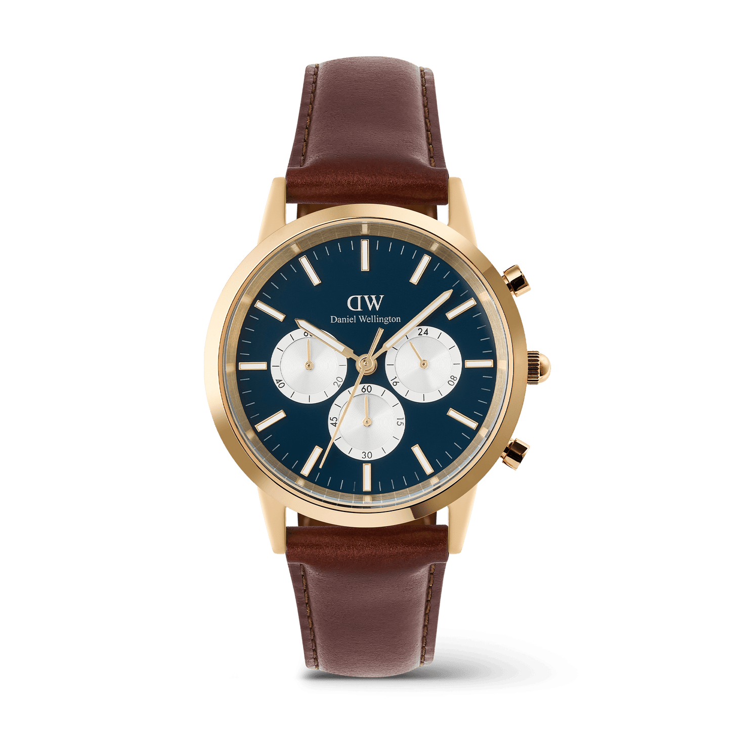 Iconic 42 Chronograph St Mawes Arctic Panda G - Daniel Wellington