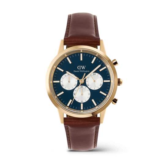 Iconic 42 Chronograph St Mawes Arctic Panda G - Daniel Wellington