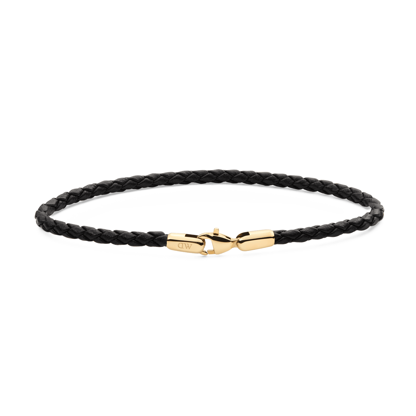 Daniel Braided Leather Bracelet Sheffield 3.0 195mm G - Daniel Wellington