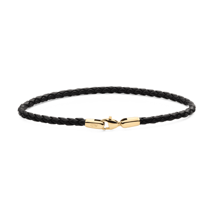 Daniel Braided Leather Bracelet Sheffield 3.0 195mm G - Daniel Wellington