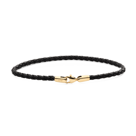 Daniel Braided Leather Bracelet Sheffield 3.0 195mm G - Daniel Wellington