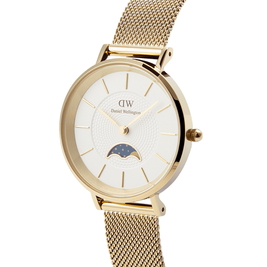 Petite Moonphase 32 Evergold G White - Daniel Wellington