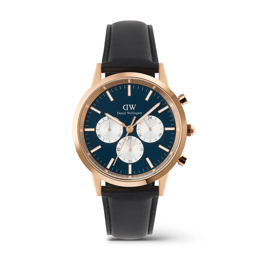Iconic 42 Chronograph Sheffield Arctic Panda RG - Daniel Wellington