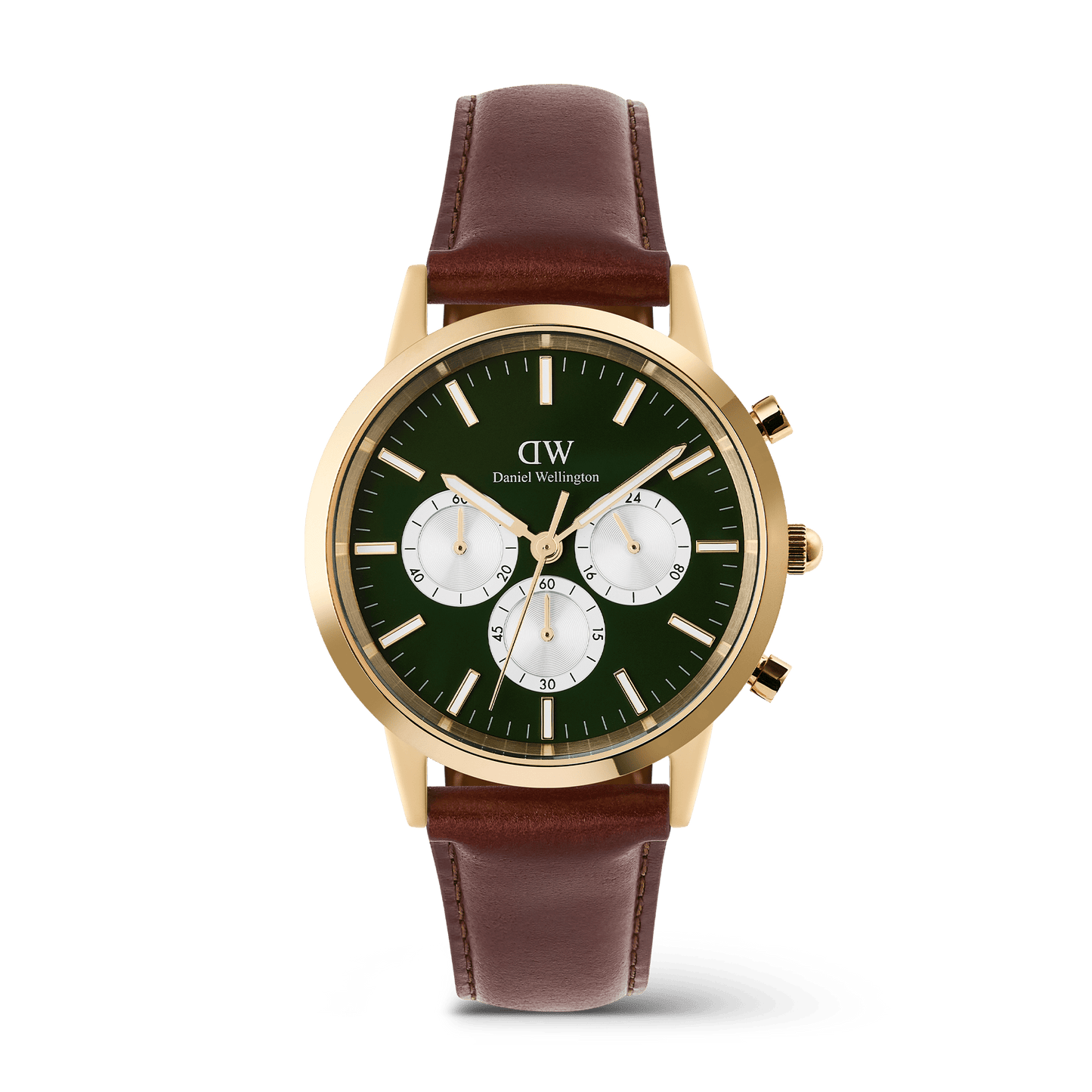 Iconic 42 Chronograph St Mawes Emerald Panda G - Daniel Wellington