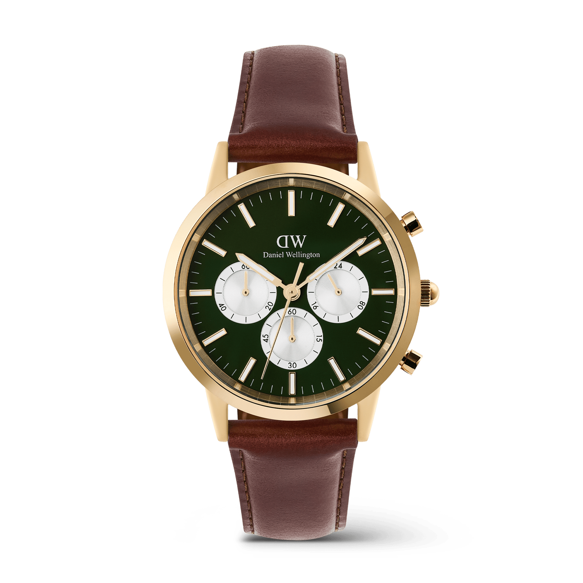Iconic 42 Chronograph St Mawes Emerald Panda G - Daniel Wellington