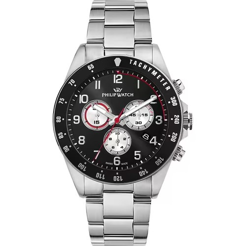 ساعة فيليب واتش رجالي 42 ملم ميناء أسود