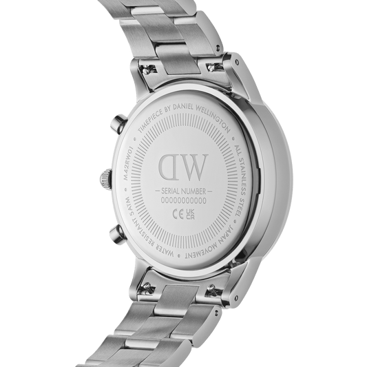 Iconic Chronograph 42 Link S Onyx - Daniel Wellington