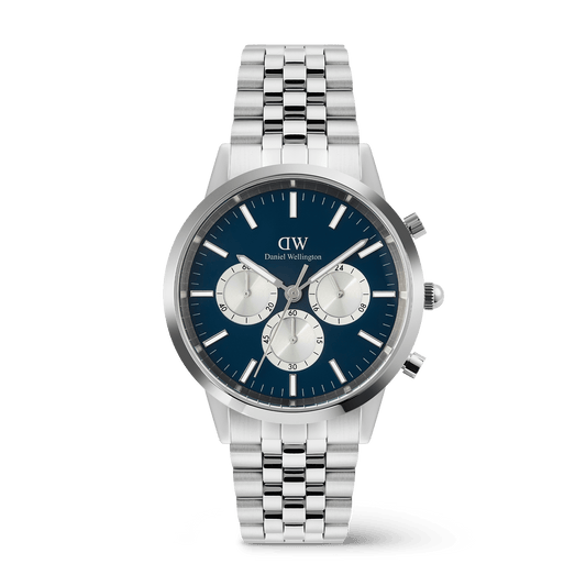 Iconic 42 Chronograph Arch 5-Link Arctic Panda S - Daniel Wellington